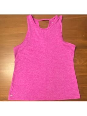 Ideology Women’s Pink Heathered Racerback Tank Round Neck Lightweight M